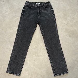 pacsun black mom jean size 25
